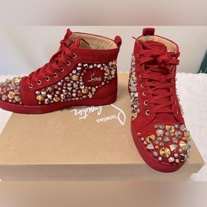 Christian louboutin men’s spike suede leather. Size:U.S 7, E.U 40